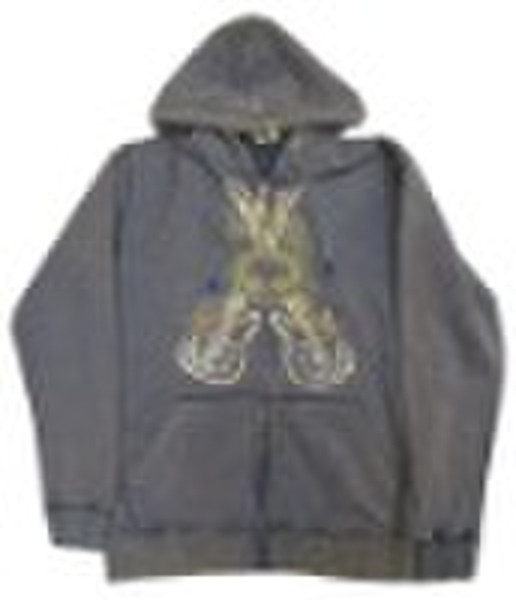 mens sportswear with zipper & hood