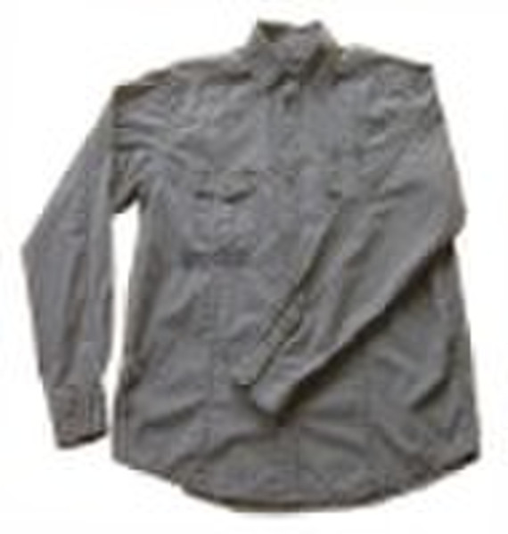 Men's shirts, 100%cotton, with garments wash