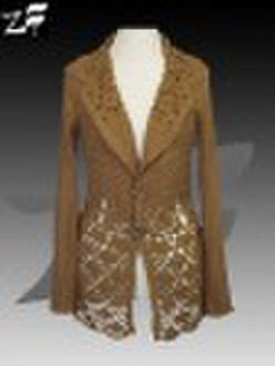 Ladies' fashion crocheted cardigan