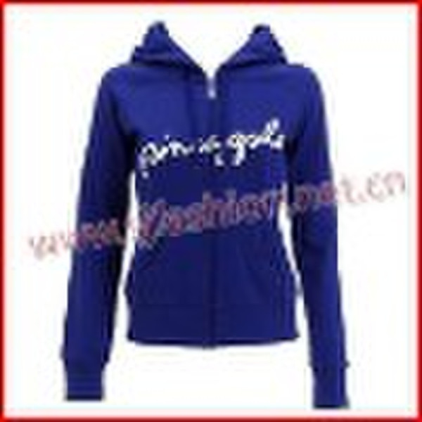 Ladies'  100% Cotton Hooded Sweatshirt