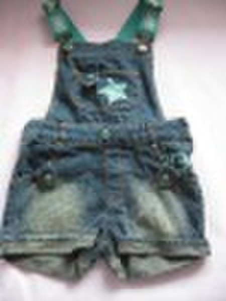 Children suspender jeans