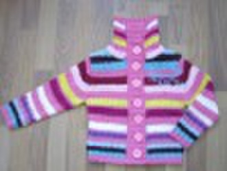 Children's stripe cardigan sweater ( UBK8008)