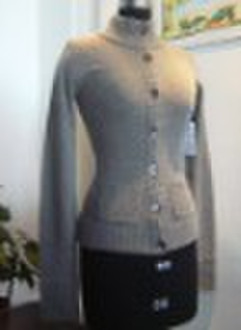 Ladies'  long sleeve cardigan sweater (UB9076)