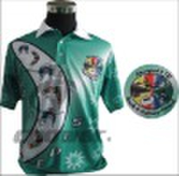 100%polyester colorful men's shirt