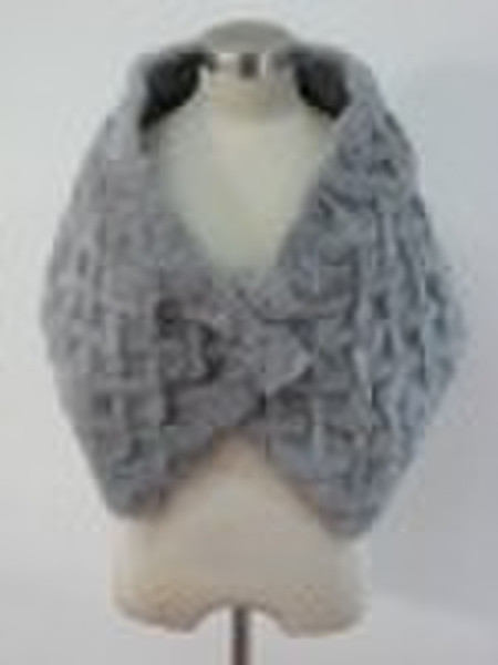 rabbit fur shawl