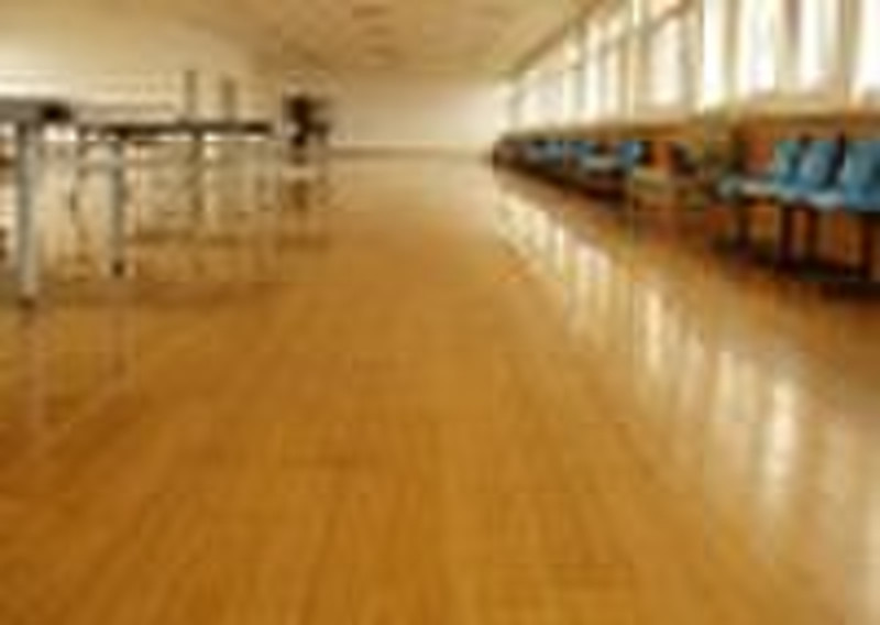 natural locked criss-crossing bamboo flooring