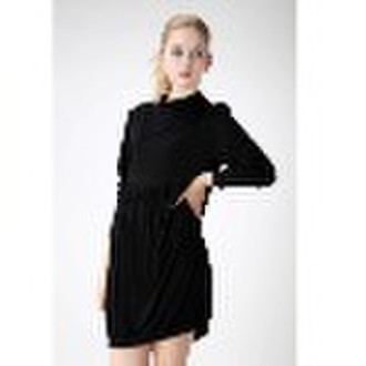 Mode Kleid Damen aus 100% Baumwolle Langarm-