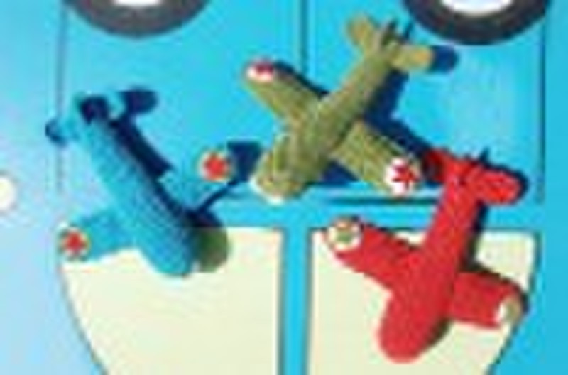 Handhäkelarbeit Spielzeug-Flugzeug