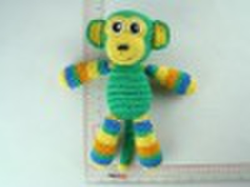 手编织的玩具猴子