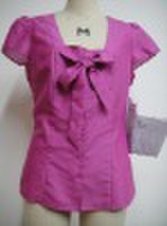 guaranteed silk cotton habotai ladies' top