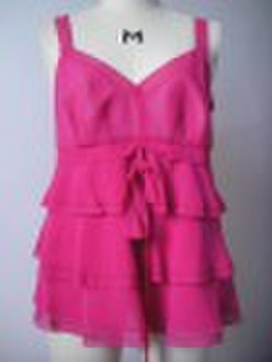 ladies' 100% silk woven top