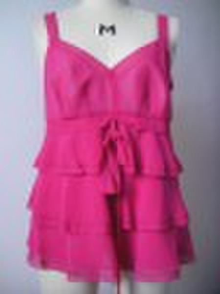 ladies' 100% silk woven top