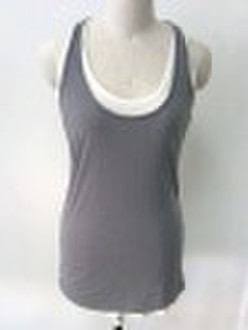 ladies double layer tank top