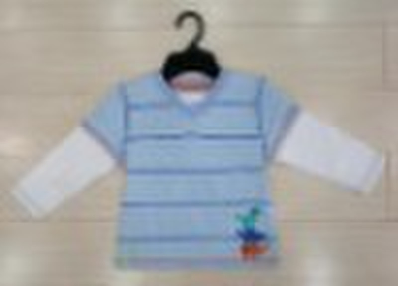 boys comfortable t-shirt with twin stitch