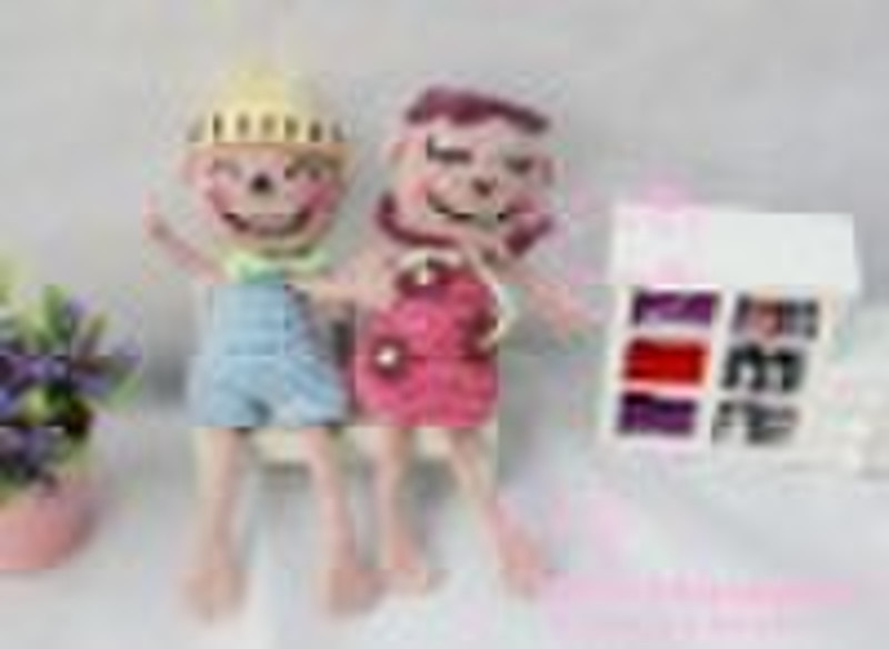 Crochet Spielzeug GIRL & BOY doll JR-09-1205