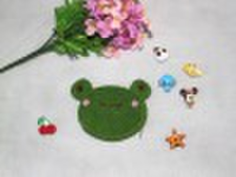 Crochet toys wallet frog