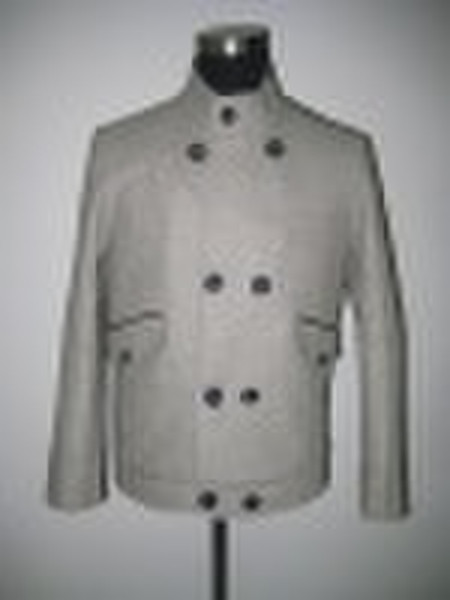 MEN'S WOOL/POLYESTER COAT