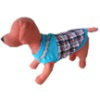 check fabric pet apparel