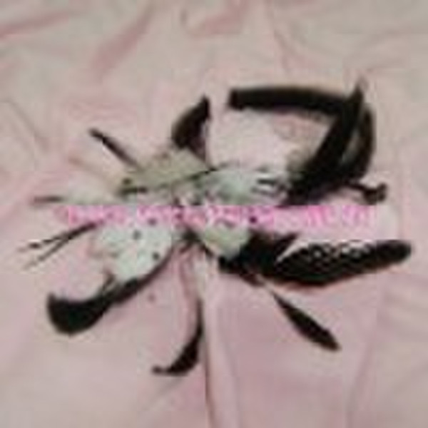 Fashion sinamay hair accessory with feather