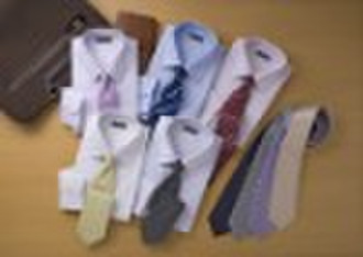 Mens stripe shirt with tie
