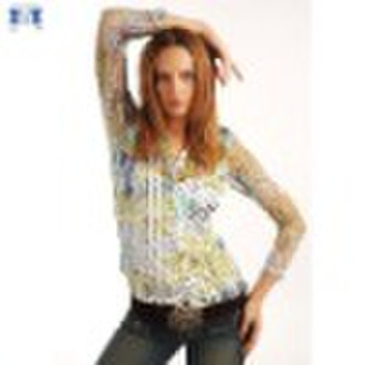 Heat Transfer printing  women's blouse
