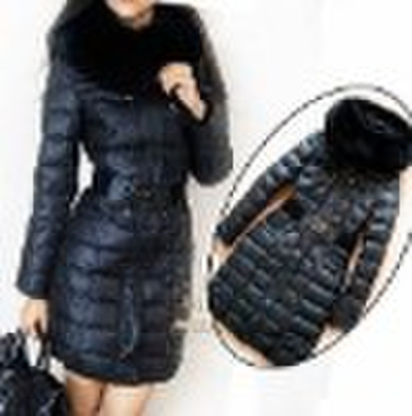 lady long down coat