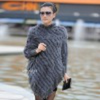 Genuine High quality Fashion Rabbit fur shawl S554