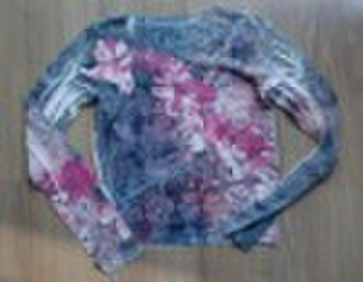 HUALU 005 polyester cardigan jersey+printed sweate