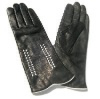 Ladies fashion sheepskin leather gloves