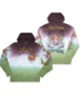 men's deep dye hoody jacket