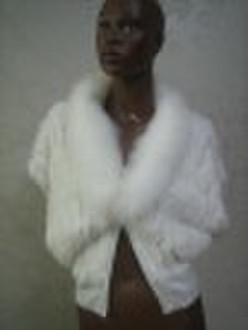 fashion lady fur coat