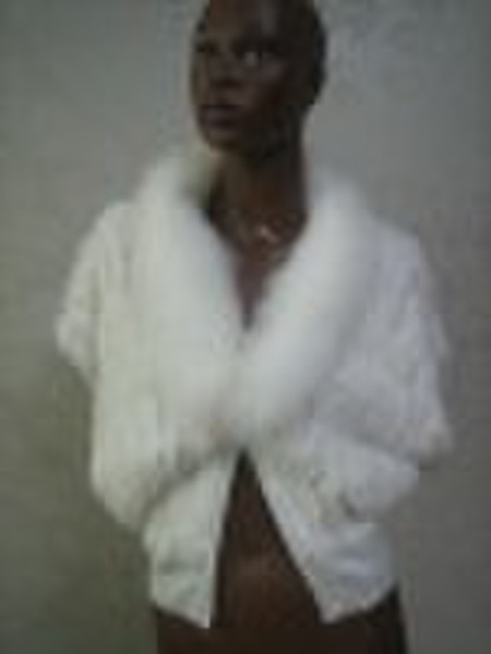 fashion lady fur coat