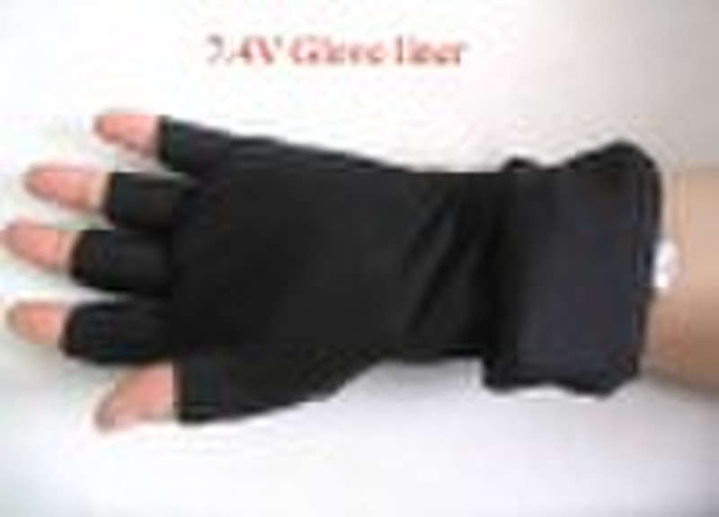 Half-finger heated gloves