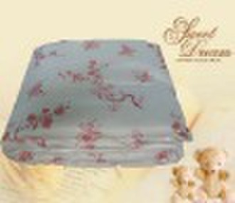 flower silk quilt cover