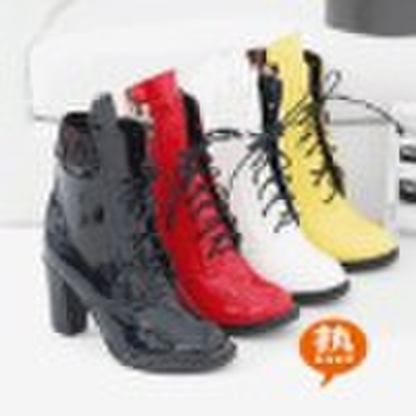 Sexy lace boots, rough Liangpi boots with Martin