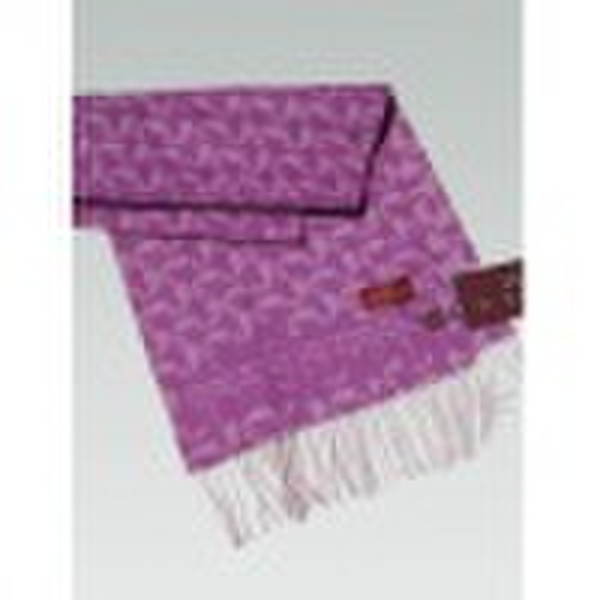 100% Cashmere lay mark checked scarf
