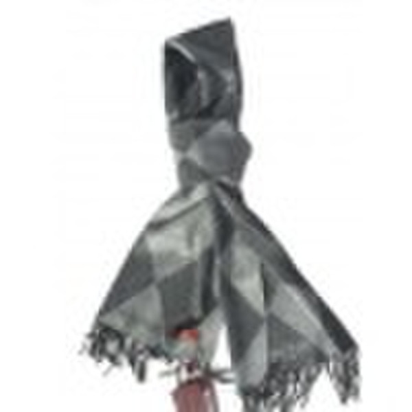 light teasing jacquard scarf