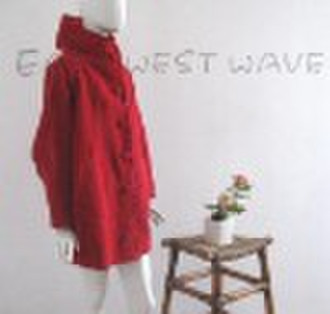 ladies fashion red coat