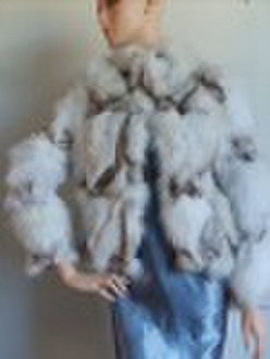 fox belly fur coat  F3