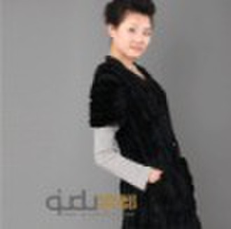 QD2007  Rabbit fur coat