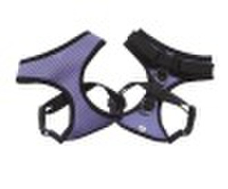 Soft air mesh pet harnesses with velcro(purple)