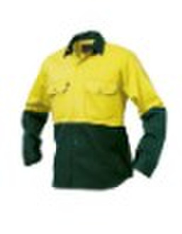 HI-VIS SPLICED OPEN FRONT SHIRT