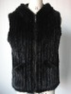 Ladies' Knitting Mink Fur Vest