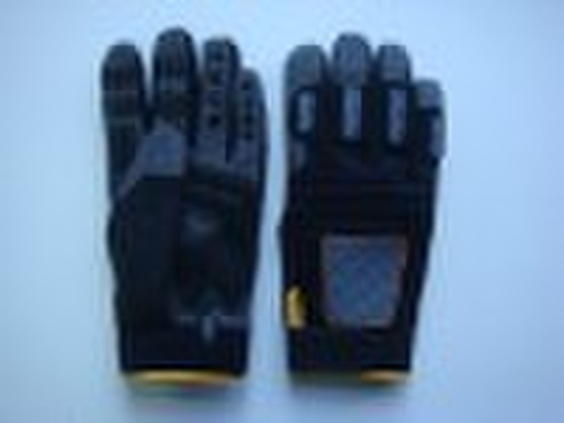 silicon printing safety Glove GJZ09-A