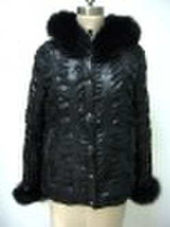 Women leather coat