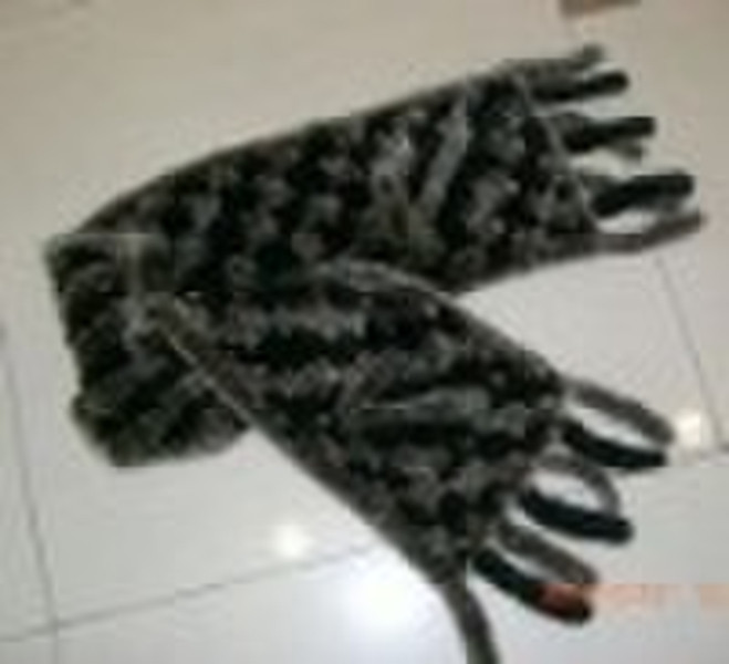 Rabbit fur scarf