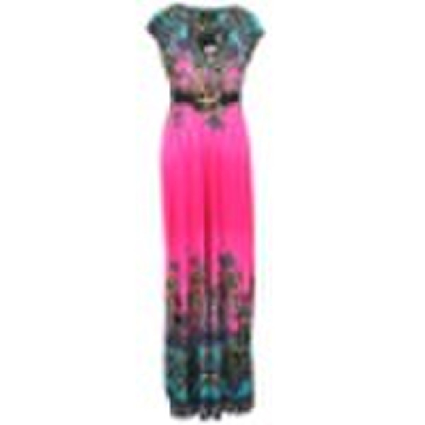 Bobby Boarder Print-elastische Gurt Maxi Dress