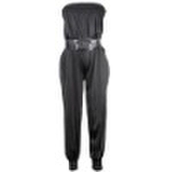 Bobby PVC Belted Harem Leg Jumper