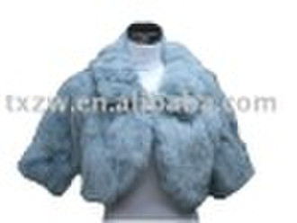 2010Fashion lades Rex rabbit fur shawl