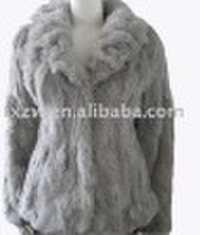 Rabbit fur coat